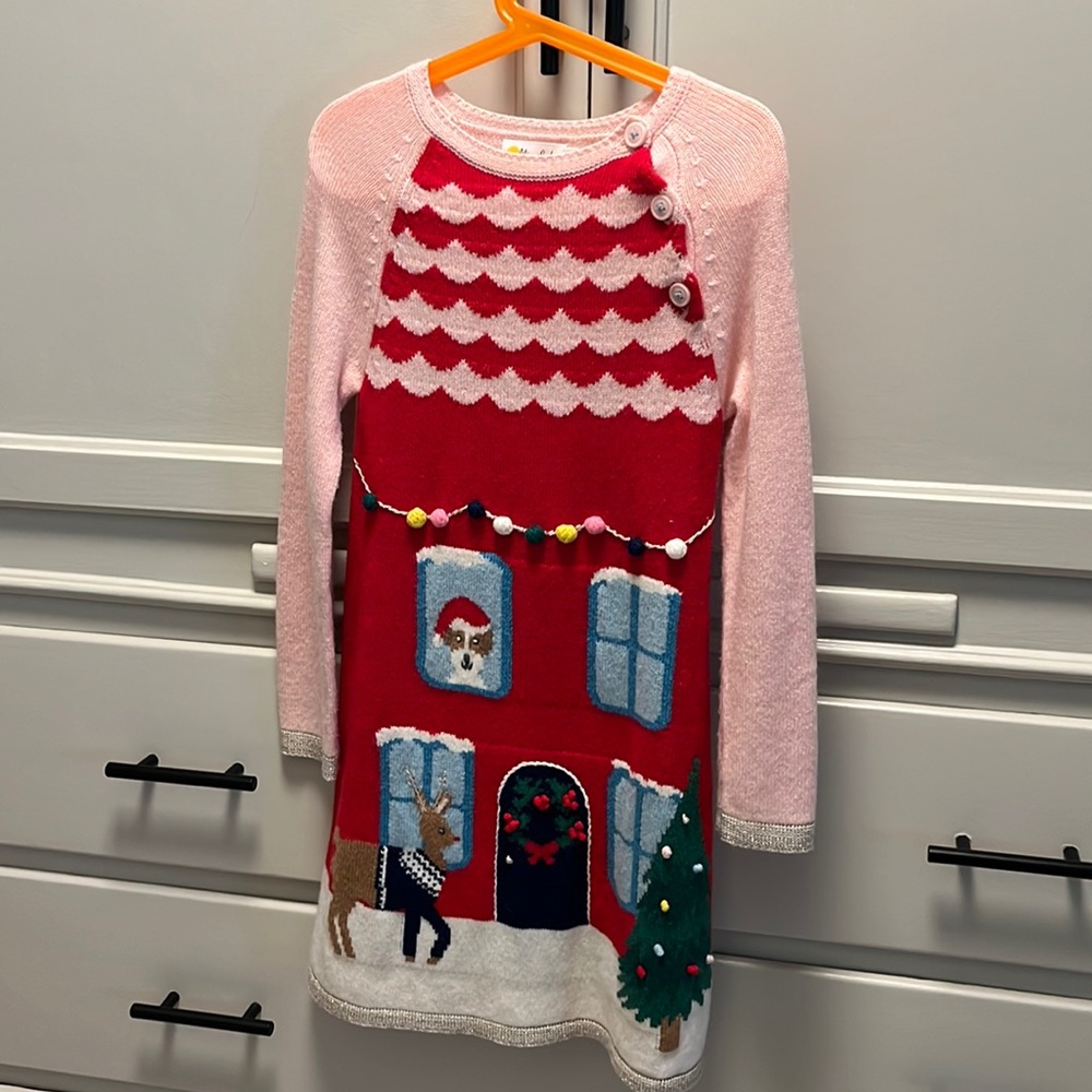 Mini Boden Christmas Sweater Dress